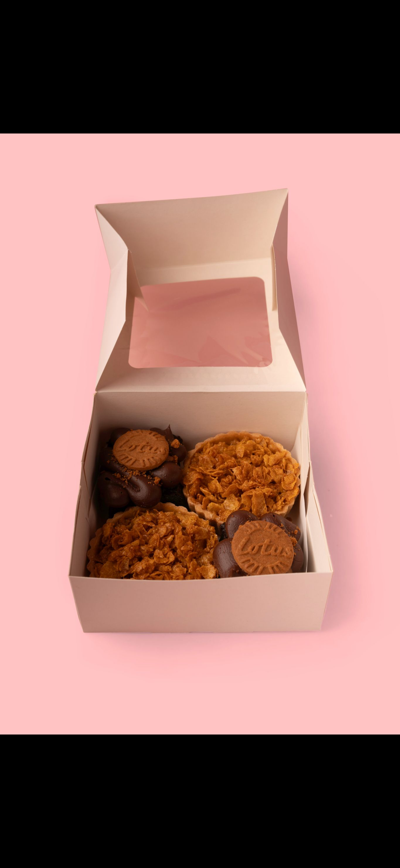 Biscoff Brownie & Cornflake Tart Box Of 4