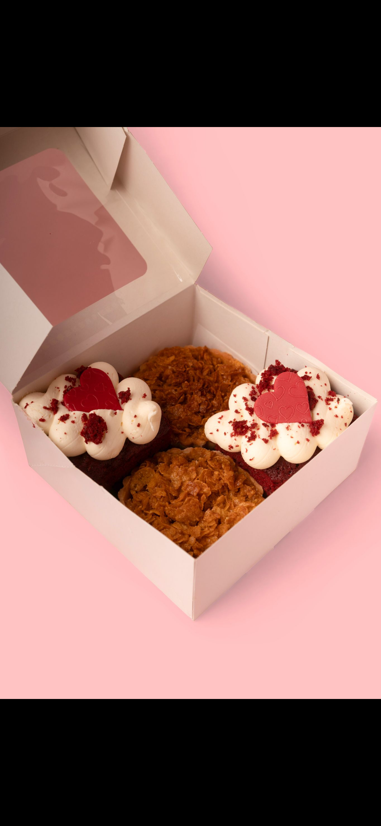 Red-Velvet & Cornflake Tart Box Of 4