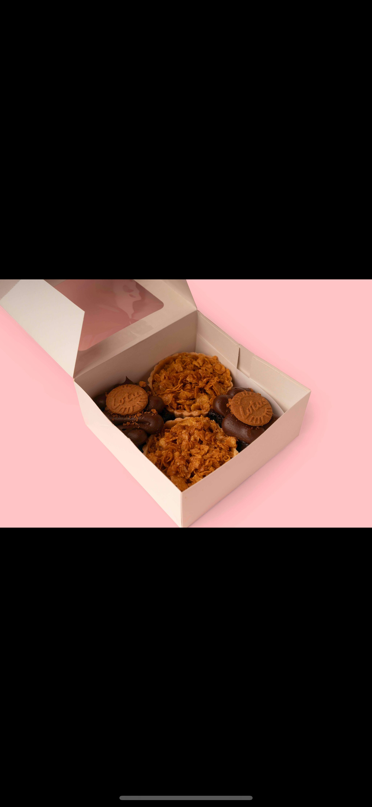 Biscoff Chocolate Sponge & Cornflake Tart Box Of 4